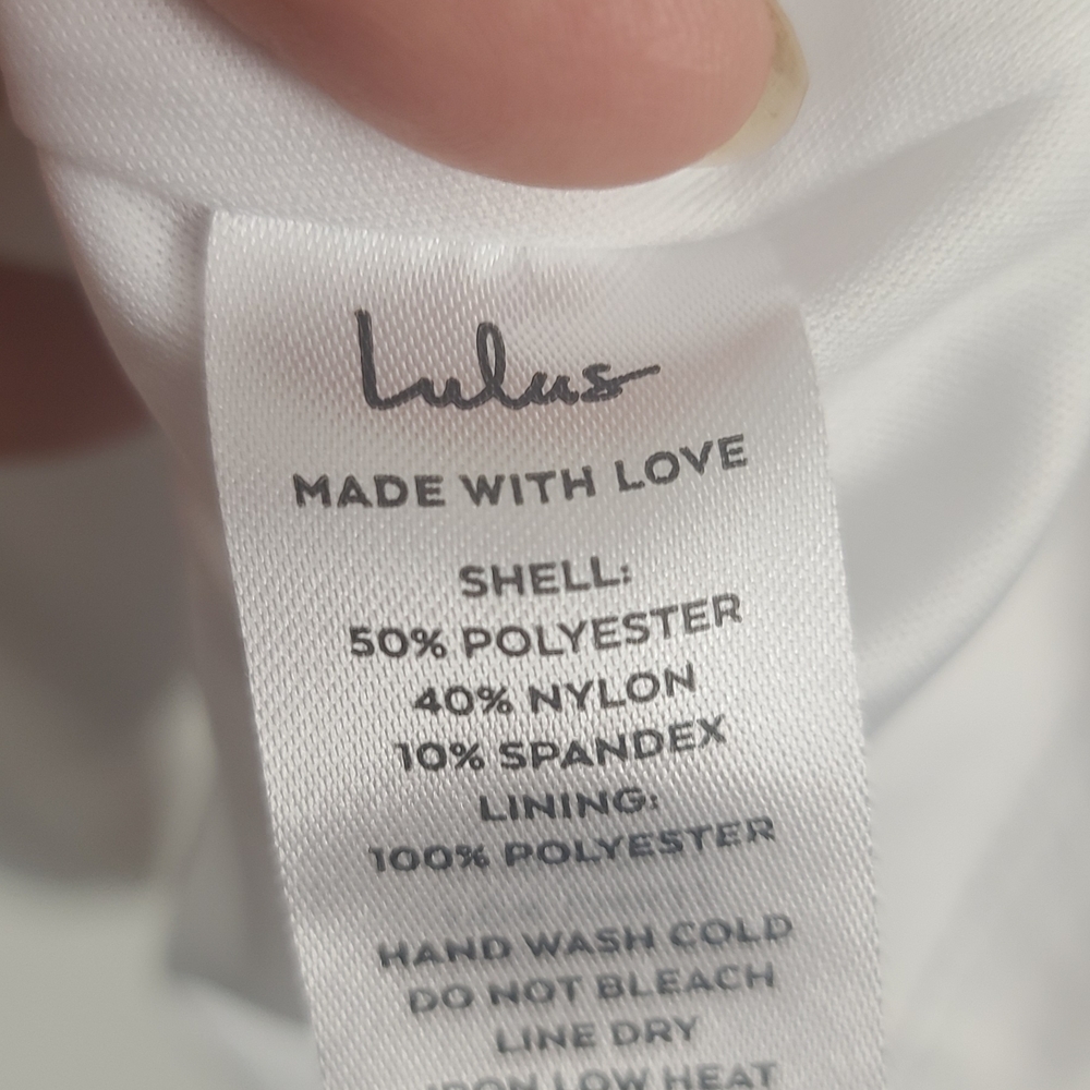 Lulu's White Lace Spaghetti-Strap Fit-and-Flare Dress - Picture 8 of 9